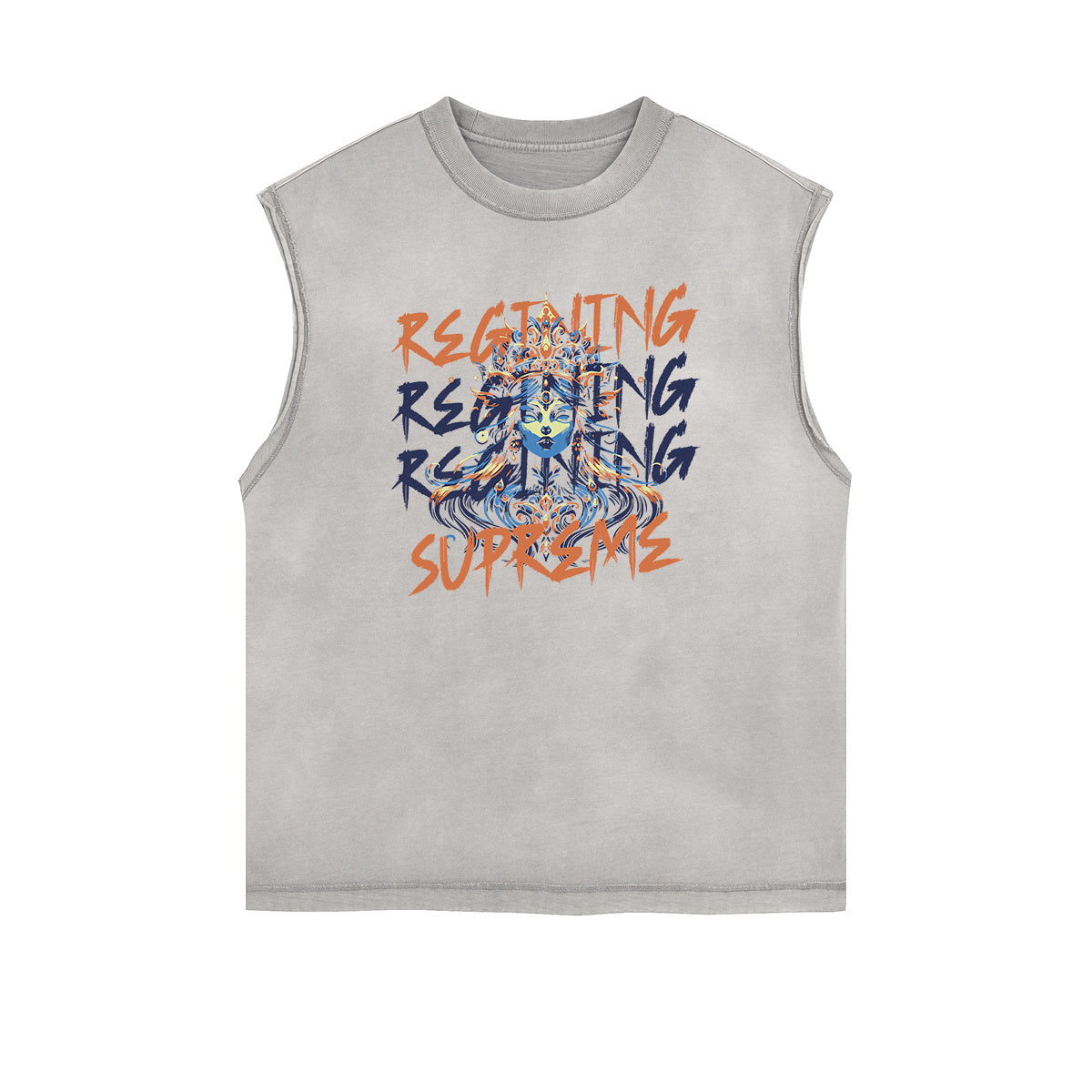 Frayed Edge Queen Graphic Tank Top