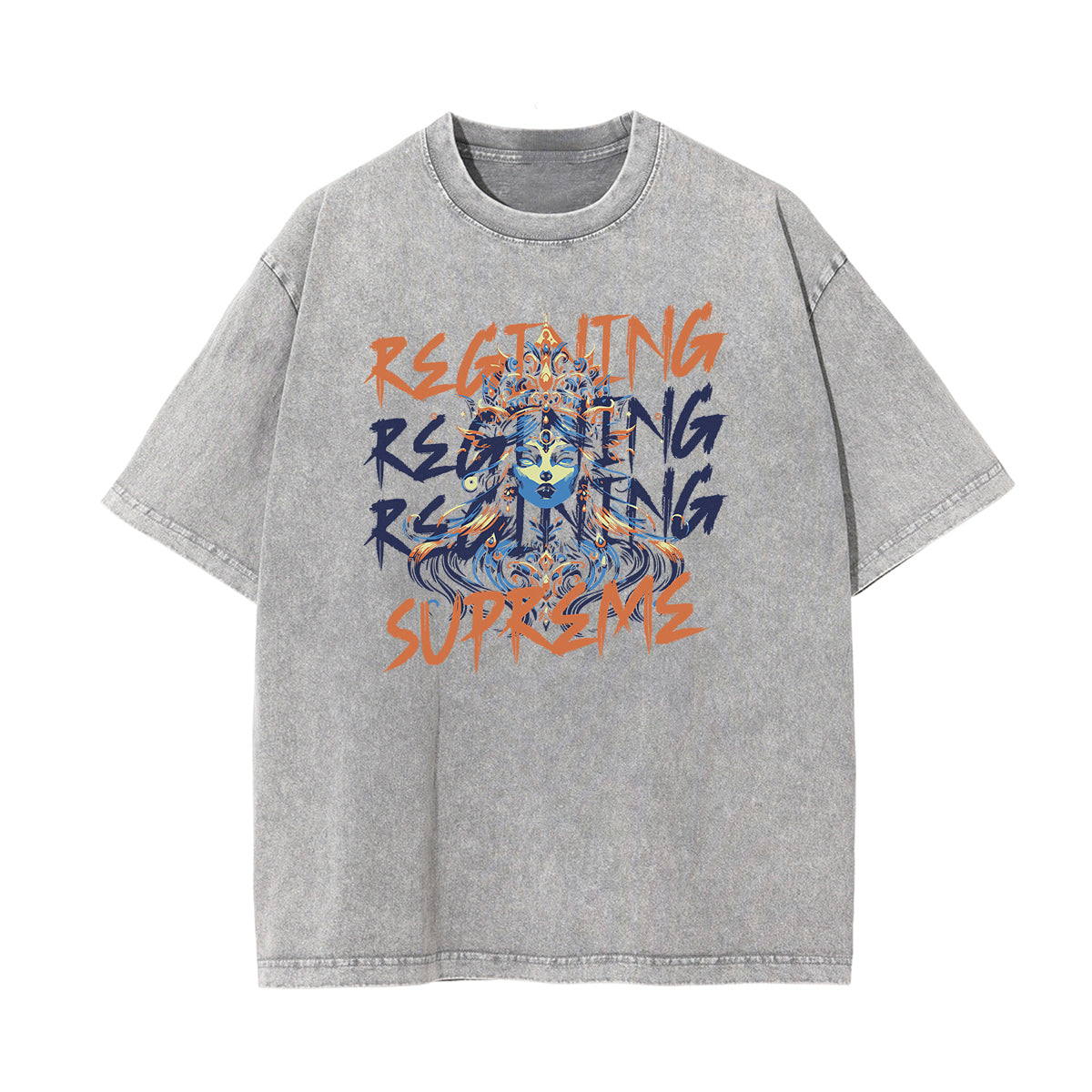 Washed Cotton Queen Graphic Tee