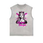 Frayed Edge Queen Graphic Tank Top