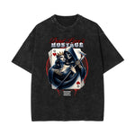 Stone-Washed Queen Graphic T-Shirt