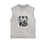 Frayed Edge Queen Graphic Tank Top