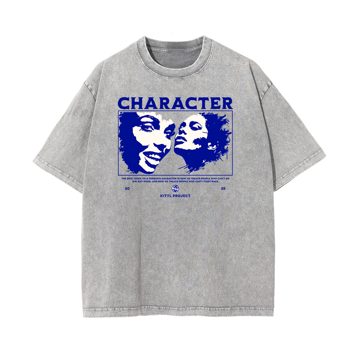 Washed Cotton Abstract Graphic Tee