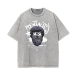 Washed Cotton Abstract Graphic Tee