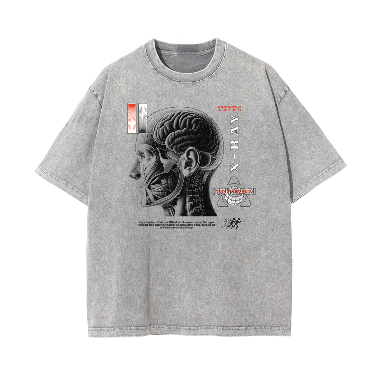 Washed Cotton Abstract Graphic Tee