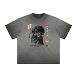 Thick Faded Abstract Graphic T-Shirt