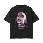 Stone Wash Abstract Graphic Art T-Shirt