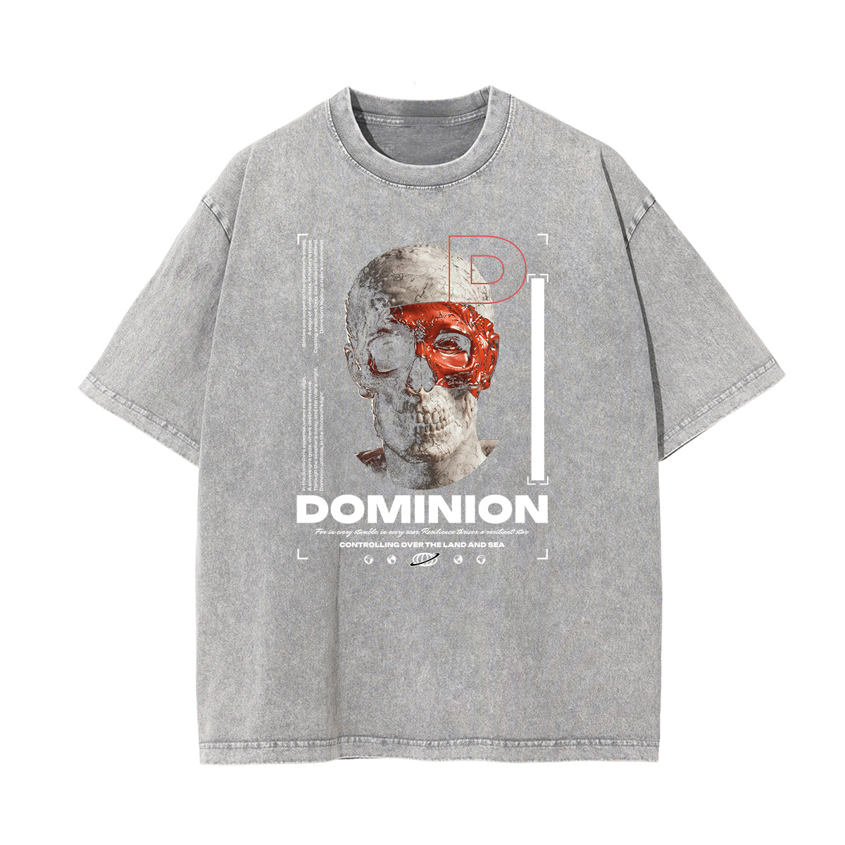 Washed Cotton Abstract Graphic Tee