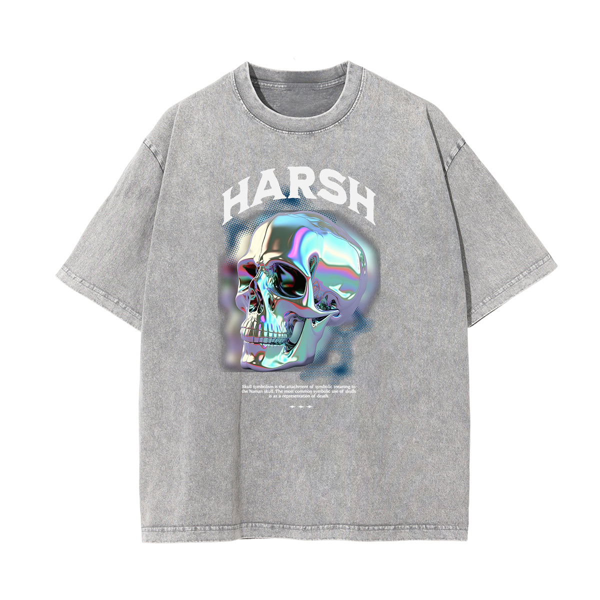Washed Cotton Abstract Graphic Tee