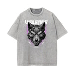 Washed Cotton Abstract Graphic Tee