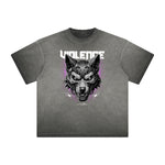 Thick Faded Abstract Graphic T-Shirt