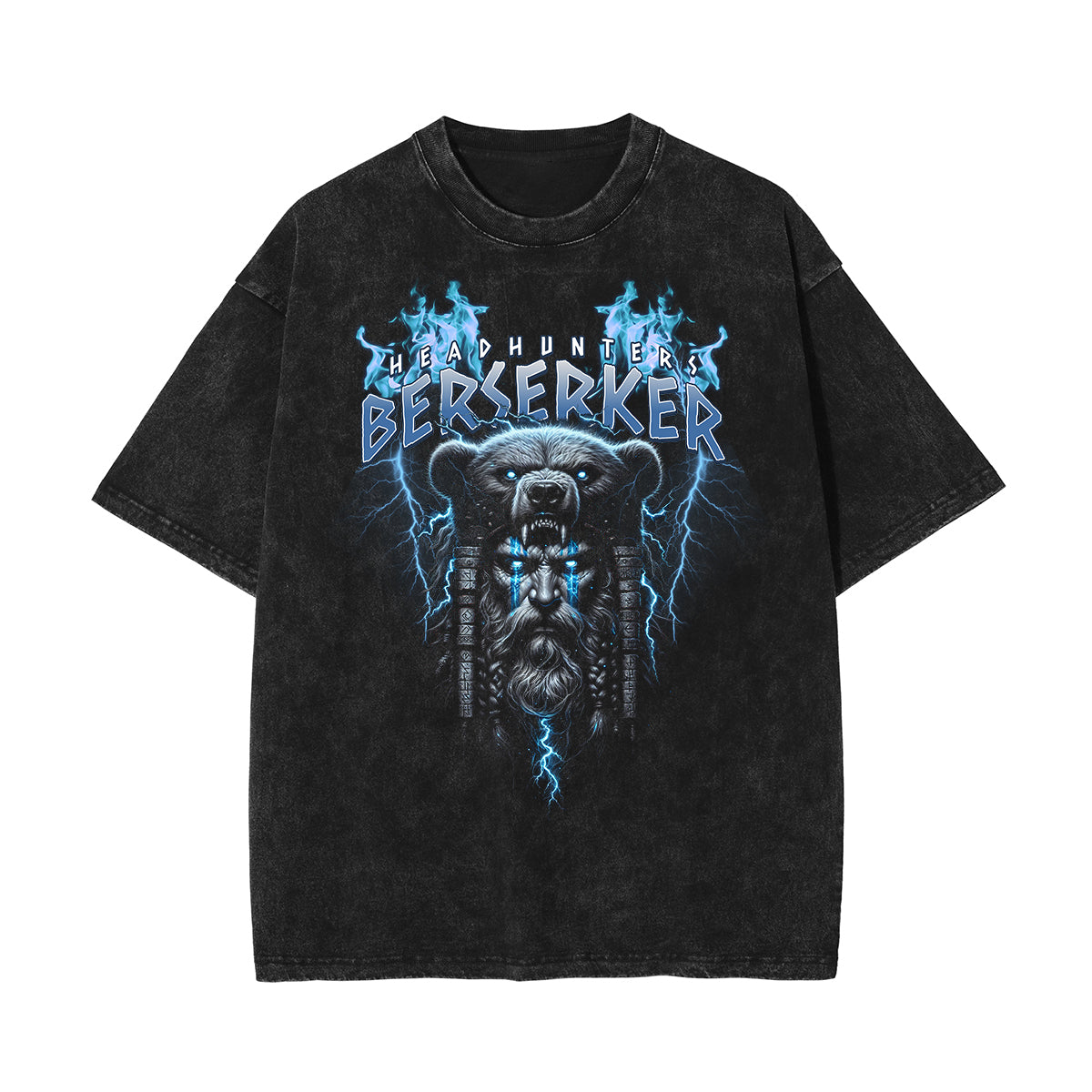 Stone Wash Abstract Graphic Art T-Shirt