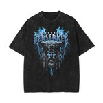 Stone Wash Abstract Graphic Art T-Shirt