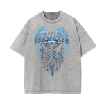 Washed Cotton Abstract Graphic Tee
