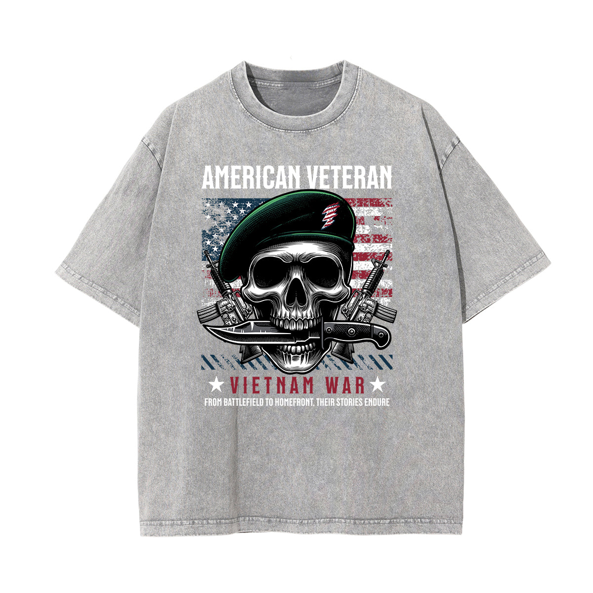 Washed Cotton Abstract Graphic Tee