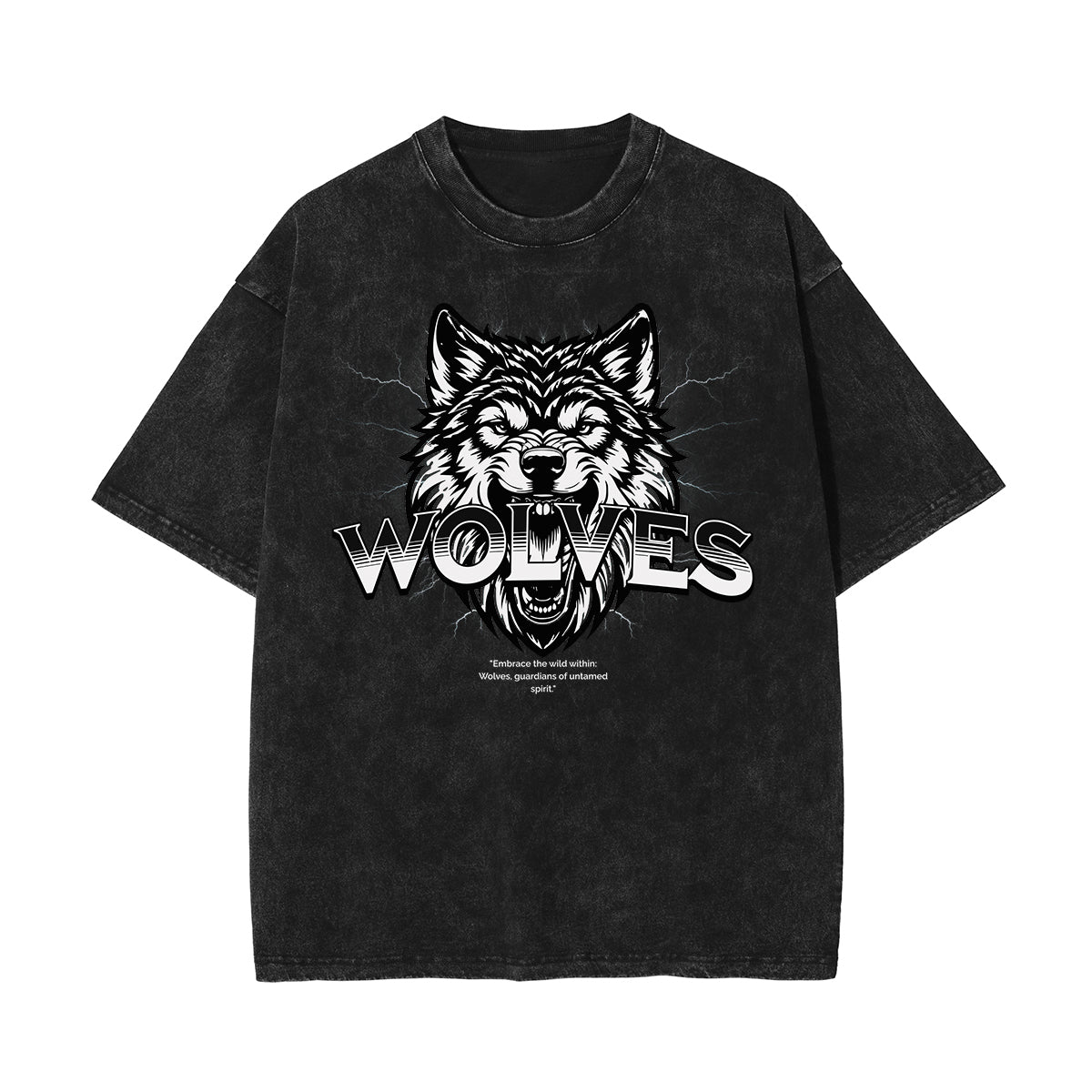 Stone Wash Abstract Graphic Art T-Shirt