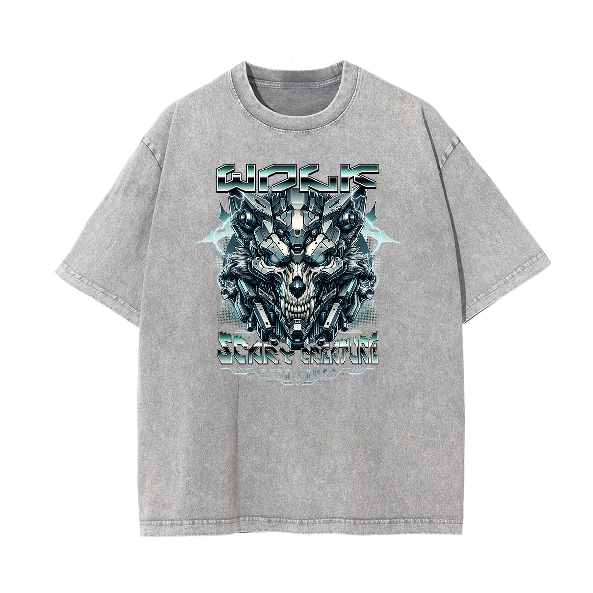 Washed Cotton Abstract Graphic Tee