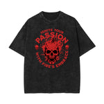 Stone Wash Guardian Graphic T Shirt