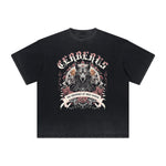 Vintage Frayed Guardian Pattern Tee