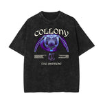 Stone Wash Guardian Graphic T Shirt