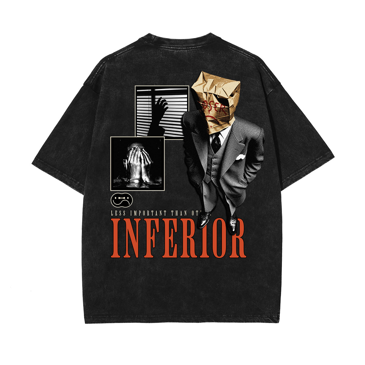 Stone Wash Guardian Graphic T Shirt