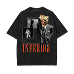 Stone Wash Guardian Graphic T Shirt