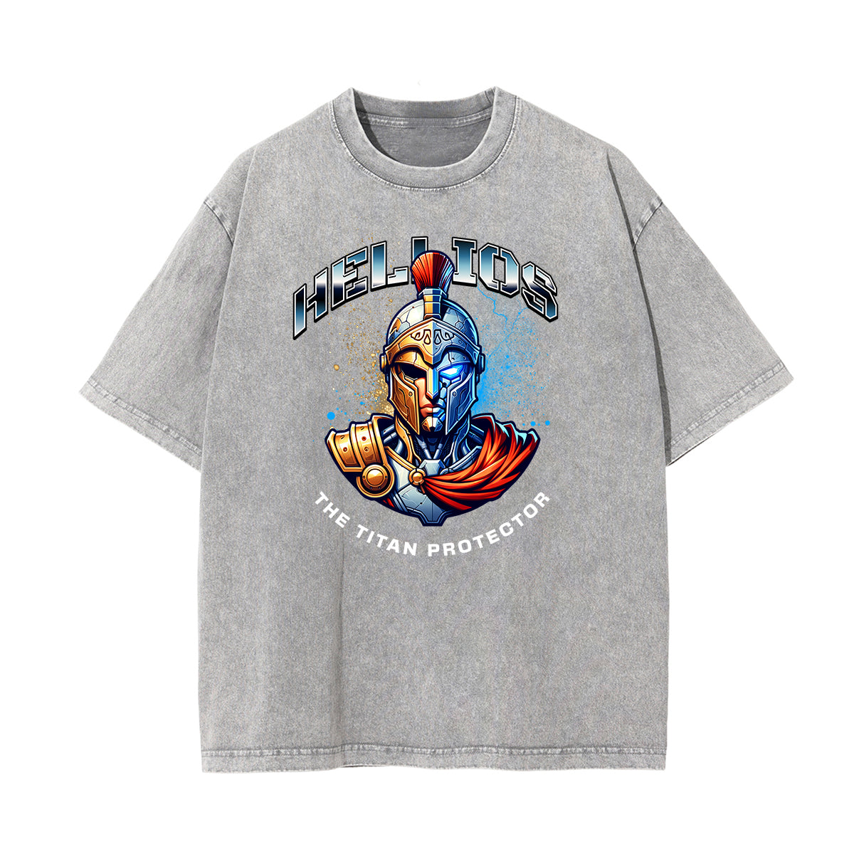 Washed Guardian Graphic Cotton Tee