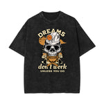 Stone Wash Guardian Graphic T Shirt