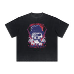 Vintage Frayed Guardian Pattern Tee