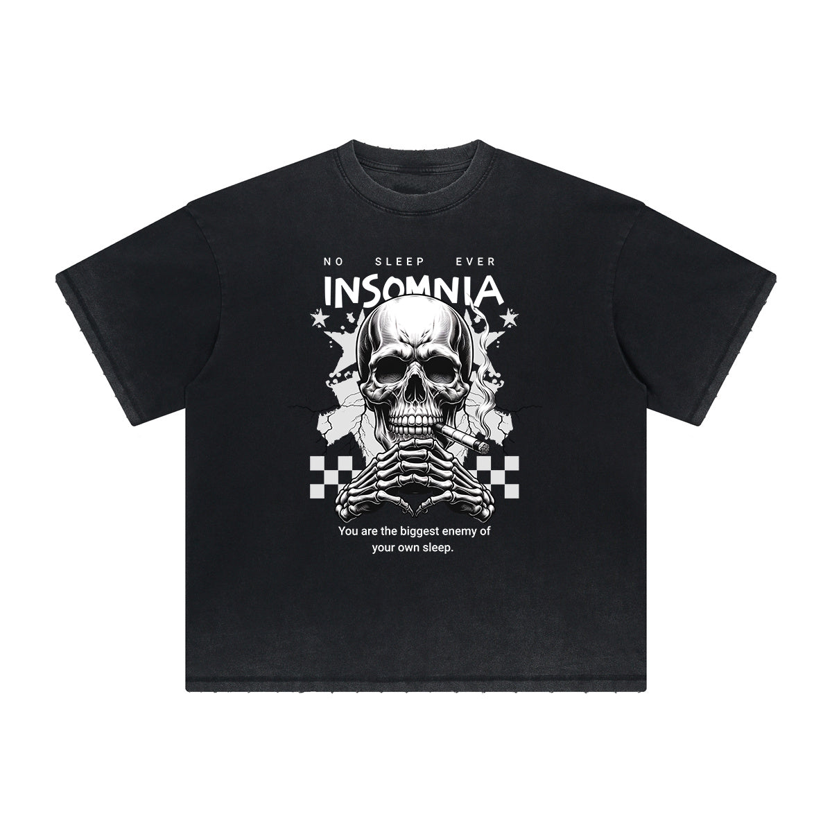 Vintage Frayed Guardian Pattern Tee