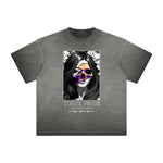 Vintage Frayed Mask Pattern Tee