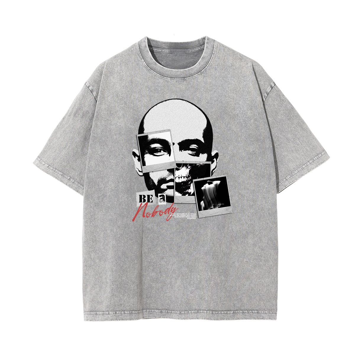 Washed Mask Graphic Cotton Tee