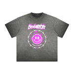 Vintage Frayed Mask Pattern Tee