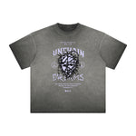 Vintage Frayed Mask Pattern Tee