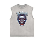 Frayed Edge Mask Graphic Tank Top