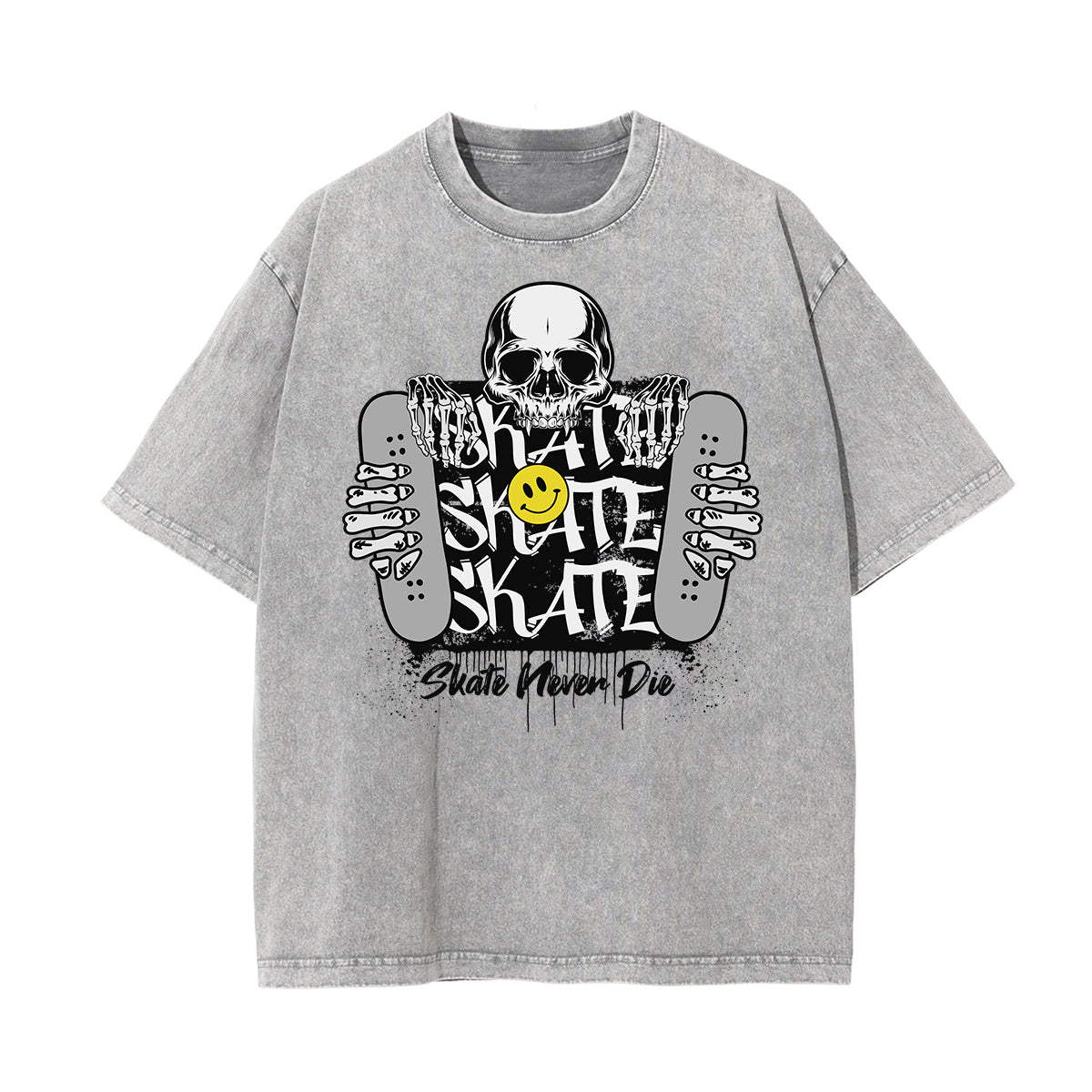 Washed Mask Graphic Cotton Tee