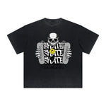 Thick Faded Mask Graphic T Shirt