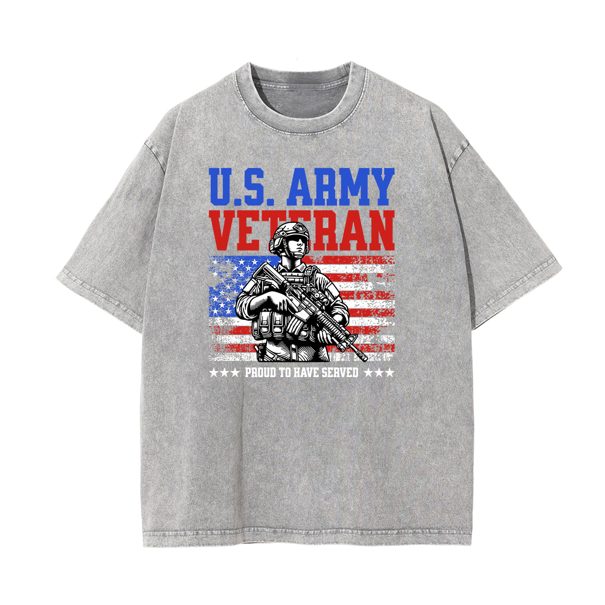 Washed American Skull Graphic Cotton Tee