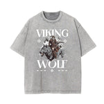 Washed Wolf Graphic Cotton Tee