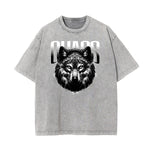 Washed Wolf Graphic Cotton Tee