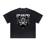 Vintage Frayed Wolf Pattern Tee