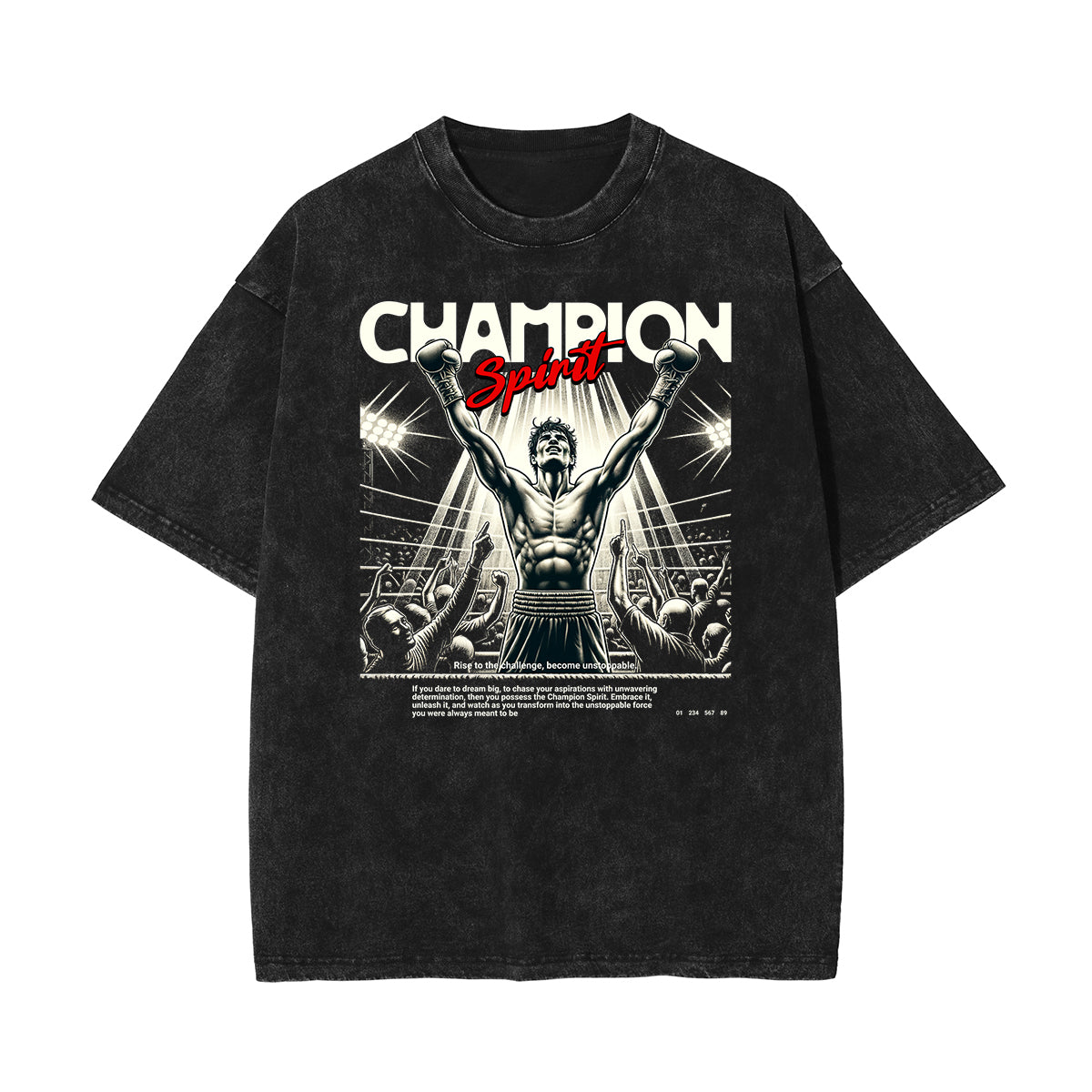 Washed Athletic Graphic Cotton Tee