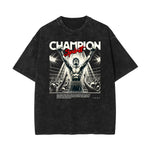 Washed Athletic Graphic Cotton Tee