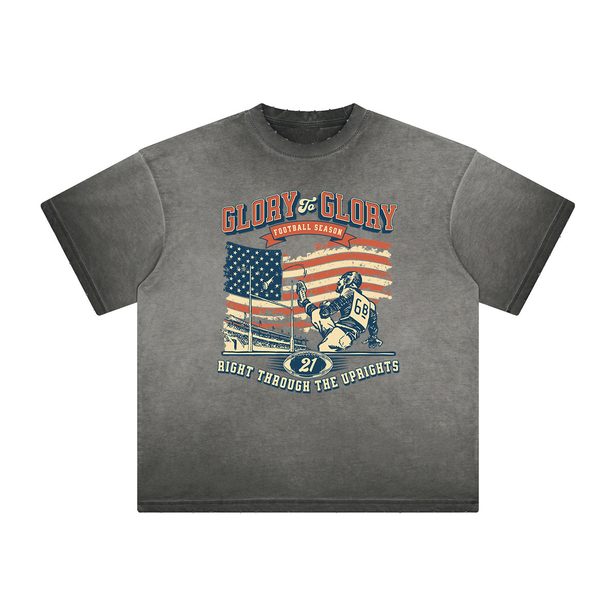 Vintage-Style Sports Graphic Tee