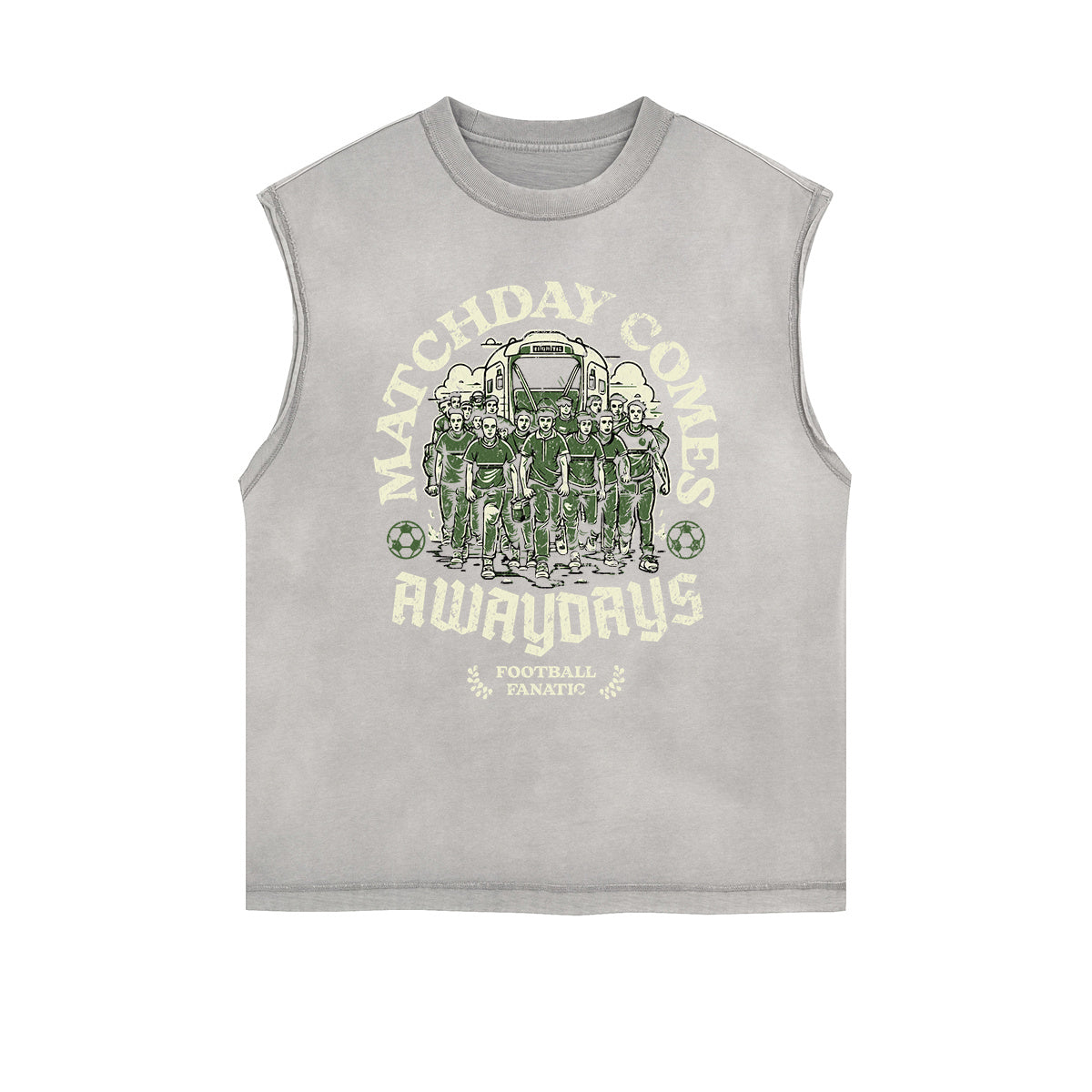 Frayed Edge Sports Graphic Print Tank Top