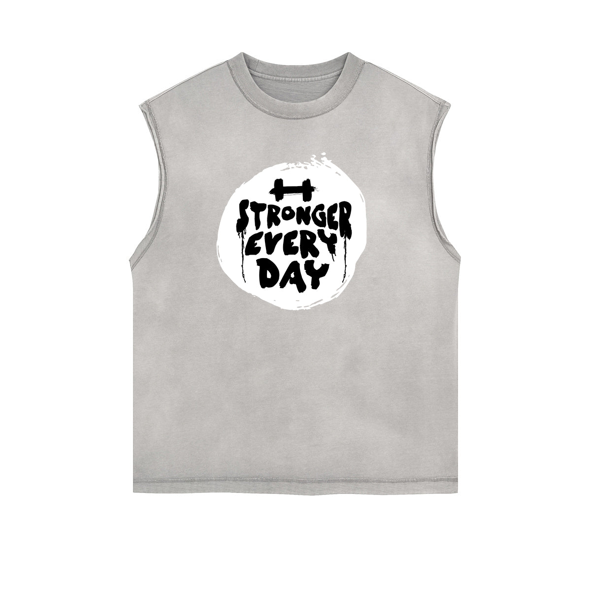 Frayed Edge Sports Graphic Print Tank Top