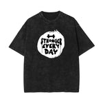 Washed Athletic Graphic Cotton Tee