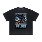 Heavy Fade Basketball Print T-Shirt