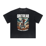 Heavy Fade Basketball Print T-Shirt