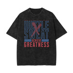 Washed Athletic Graphic Cotton Tee