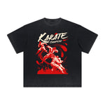 Heavy Fade Basketball Print T-Shirt